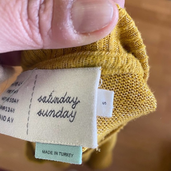 Anthropologie Saturday Sunday Hacci Brushed Fleece Coastal Grandma Career Sweat… - Picture 6 of 7